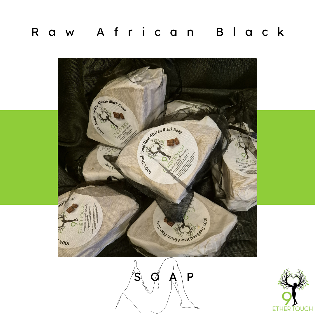 Raw African Black Soap 200g