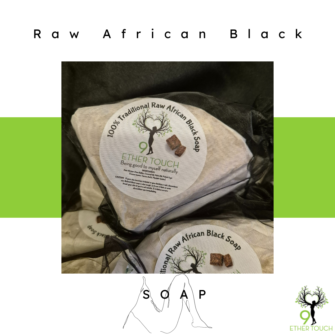 Raw African Black Soap 200g