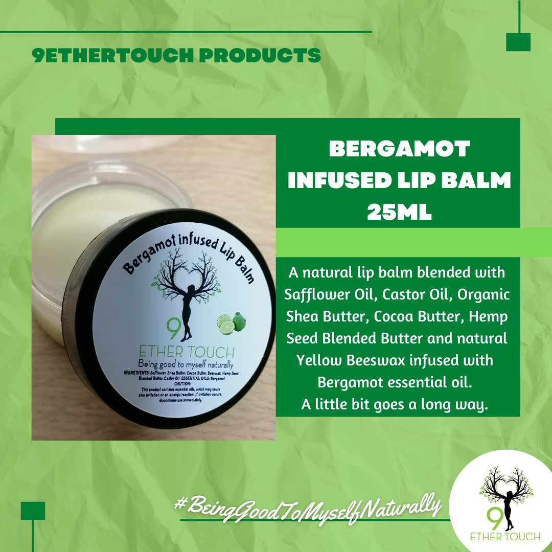 Bergamot infused Lip Balm 25ml
