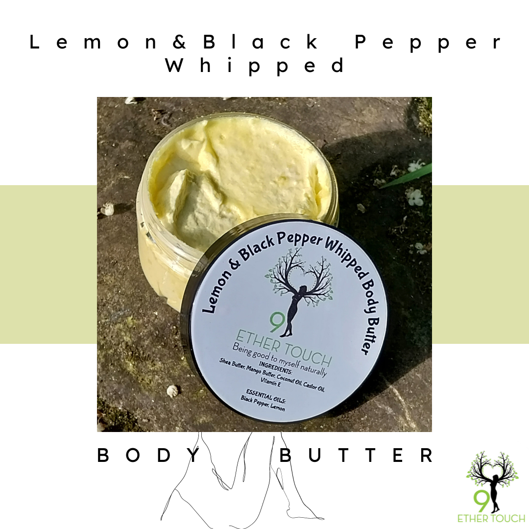 Lemon & Black Pepper Whipped Body Butter