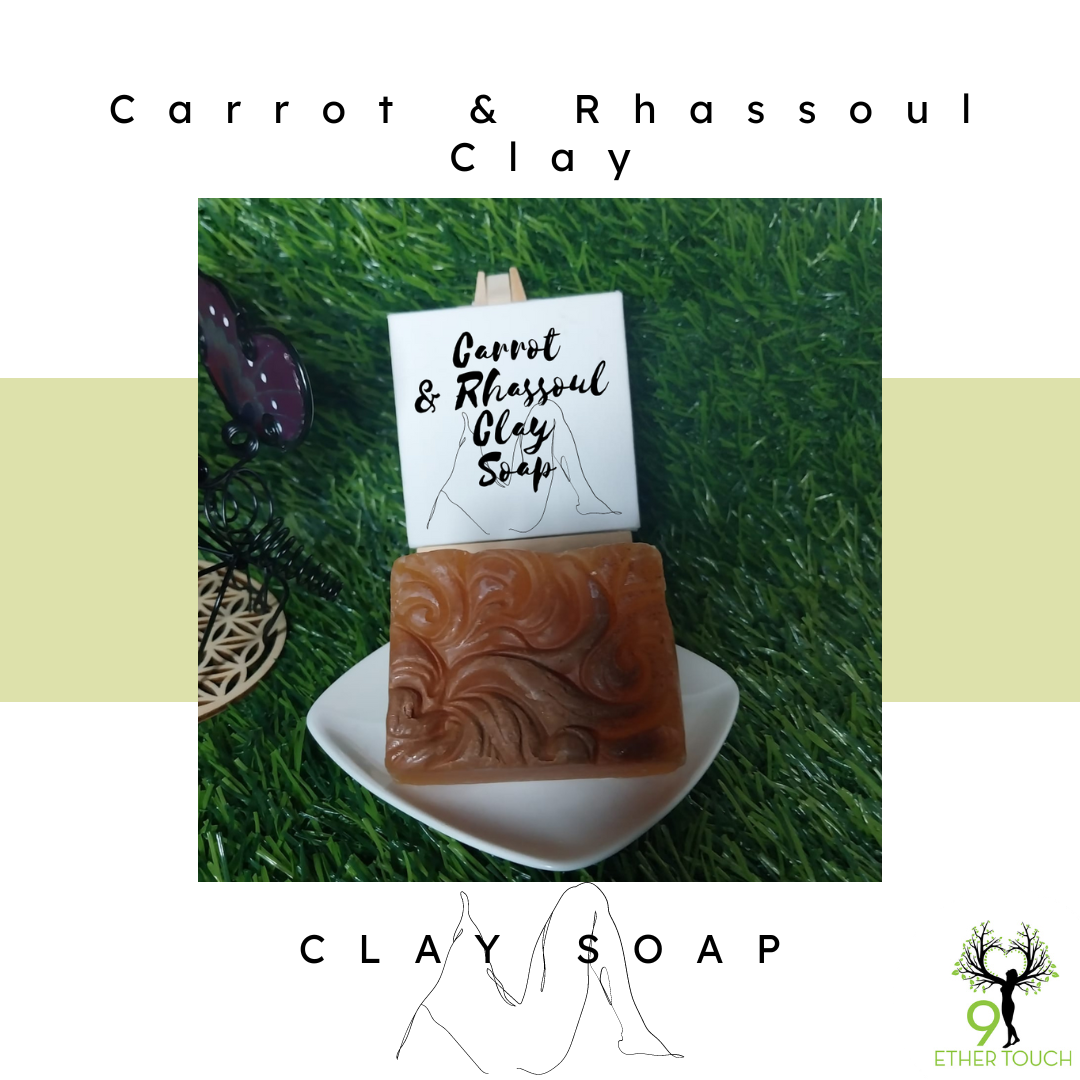 Carrot & Rhassoul Clay Soap 95g [Total 5 Soaps]