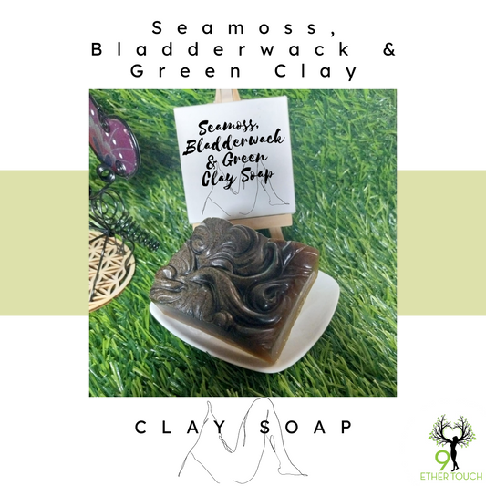 Seamoss, Bladderwrack & Green Clay Soap 95g [Total 5 Soaps]