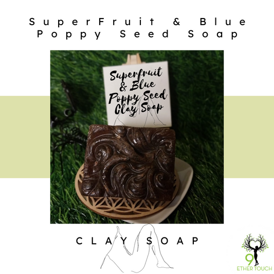 SuperFruit & Blue Poppy Seed Soap 95g [Total 5 Soaps]