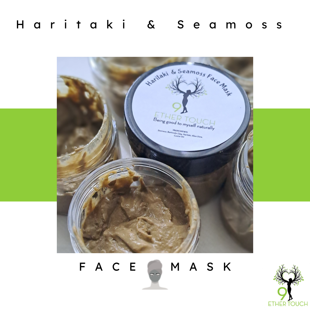 Haritaki & Seamoss Face Mask 240g (Freshly made in portions of 6 x  40g pots. Made in 72hrs)