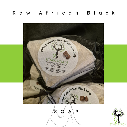 Raw  African Black Soap 200g