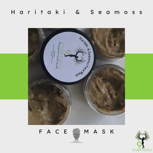 Haritaki & Seamoss Face Mask 240g (Freshly made in portions of 6 x  40g pots. Made in 72hrs)