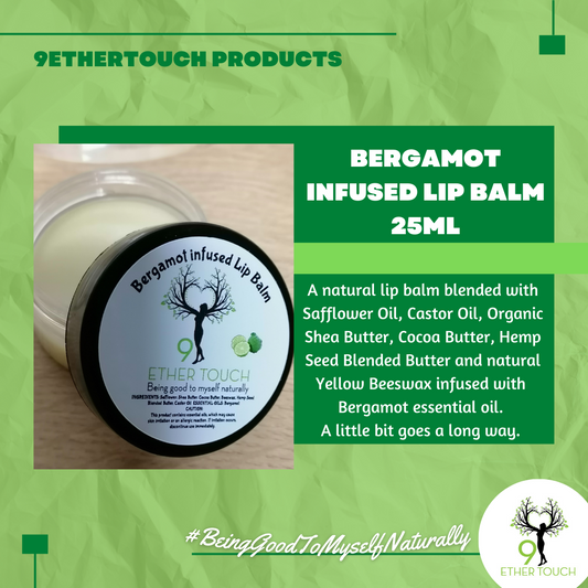 Bergamot infused Lip Balm 25ml