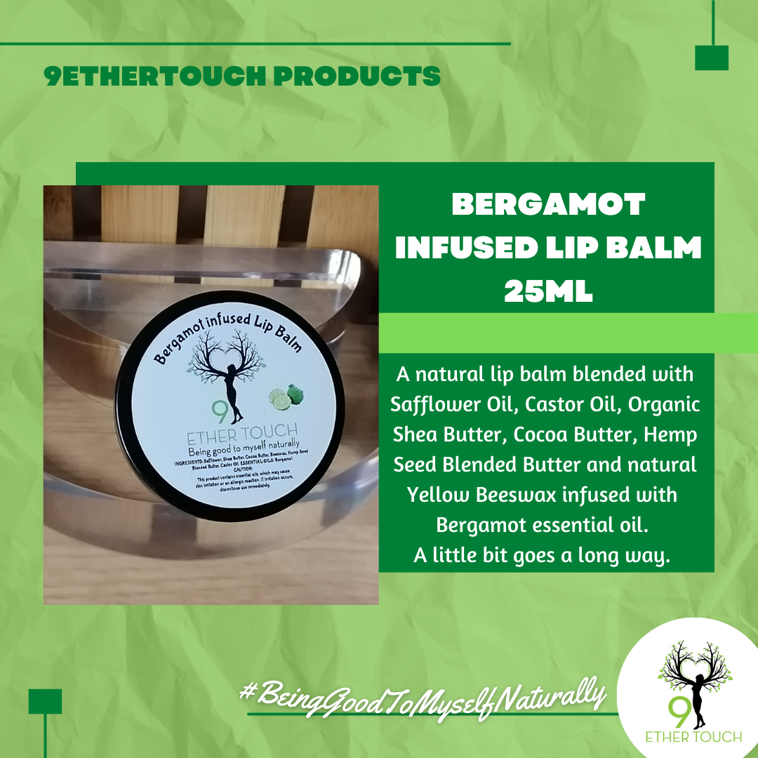 Bergamot infused Lip Balm 25ml