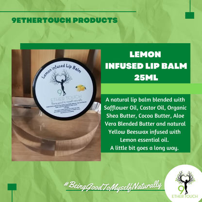 Lemon infused Lip Balm 25ml