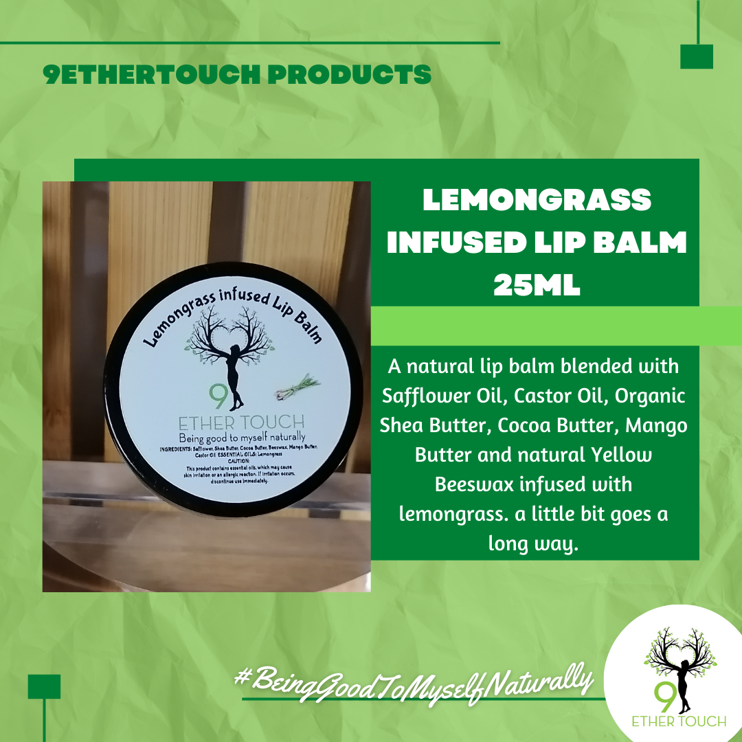 Lemongrass infused Lip Balm 25ml